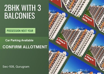 Master Bedroom in 2 BHK Apartment at Agrante Kavyam Homes, Sector 108 – for Sale