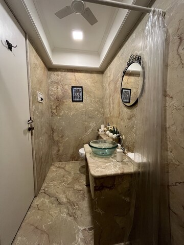 Bathroom in 3 BHK Apartment at Santacruz West – for Rent