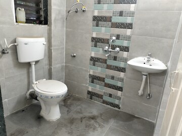 Bathroom in 2 BHK Apartment at Sai Baba Vihar Complex, Ghodbunder Road – for Rent