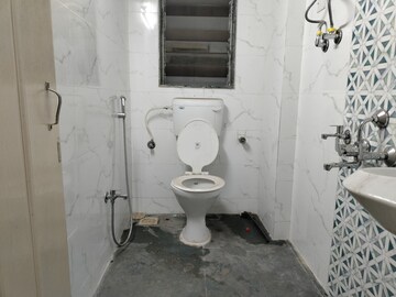 Bathroom in 2 BHK Apartment at Sai Baba Vihar Complex, Ghodbunder Road – for Rent