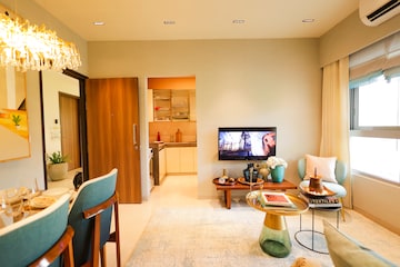 Living Room in 2 BHK Apartment at Piramal Vaikunth, Balkum Pada – for Sale