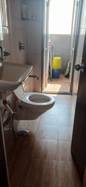 Bathroom in 1 BHK Apartment at Mantri Serene, Goregaon East – for Rent