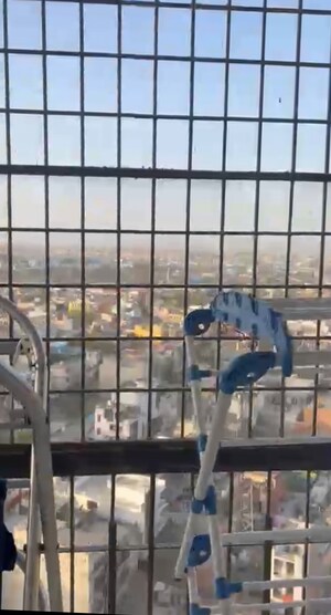 Staircase in 2 BHK Apartment at Mahagun Mascot, Sain Vihar – for Sale