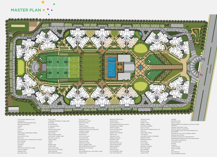 Master Plan, pride-world-city-wellington 3 Bedroom 1156 Sq.Ft. Apartment In Charholi Budruk Pune 8439702