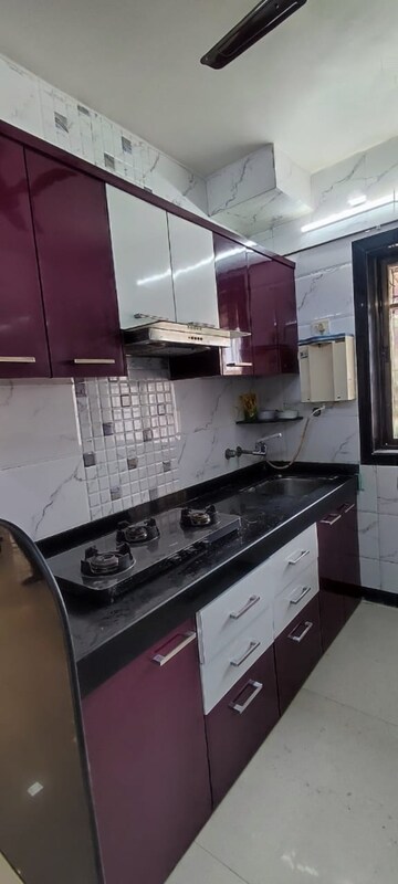 Kitchen in 1 BHK Apartment at Kshitij CHS, Goregaon East – for Rent