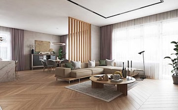 Living Room in 4 BHK Apartment at Godrej Lakeside Orchard, Sarjapur Road – for Sale