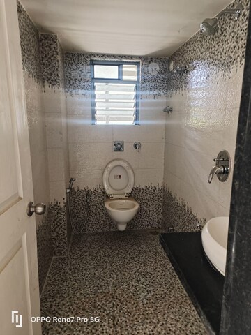 Bathroom in 2 BHK Apartment at Sanghvi Ecocity Woods, Mahajanwadi – for Rent
