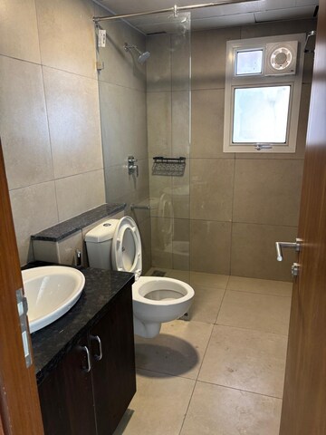 Bathroom in 3 BHK Apartment at Prestige Waterford, Whitefield – for Rent