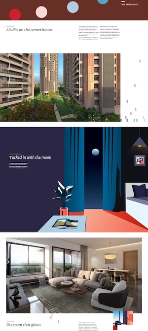 Master Bedroom in 4 BHK Apartment at Myscape Songs Of The Sun, Financial District – for Sale