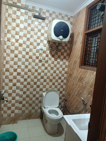 Bathroom in 2 BHK Builder Floor at Saket – for Rent