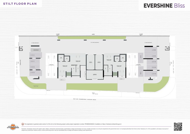 Floor Plan, evershine-bliss 2 Bedroom 750 Sq.Ft. Apartment In Bandra West Mumbai 8441997