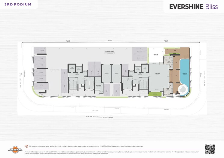 Floor Plan, evershine-bliss 2 Bedroom 750 Sq.Ft. Apartment In Bandra West Mumbai 8441997