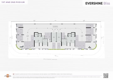 Floor Plan in 2 BHK Apartment at Evershine Bliss, Bandra West – for Sale