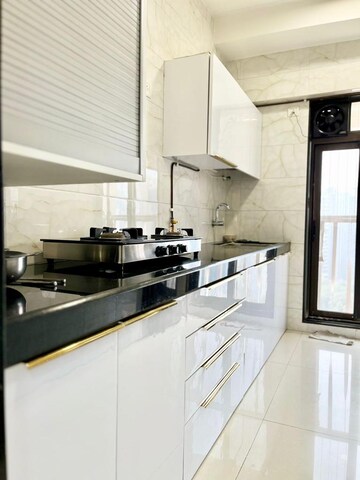 Kitchen in 3 BHK Apartment at Gurukrupa Marina Enclave, Malad West – for Rent