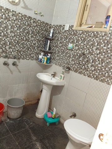 Bathroom in 2 BHK Builder Floor at Dwarka Mor – for Rent