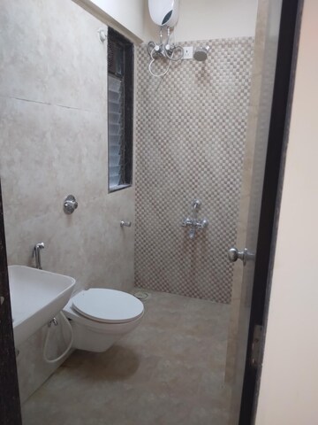 Bathroom in 2 BHK Apartment at Asmita Sand Dunes, Malad West – for Rent