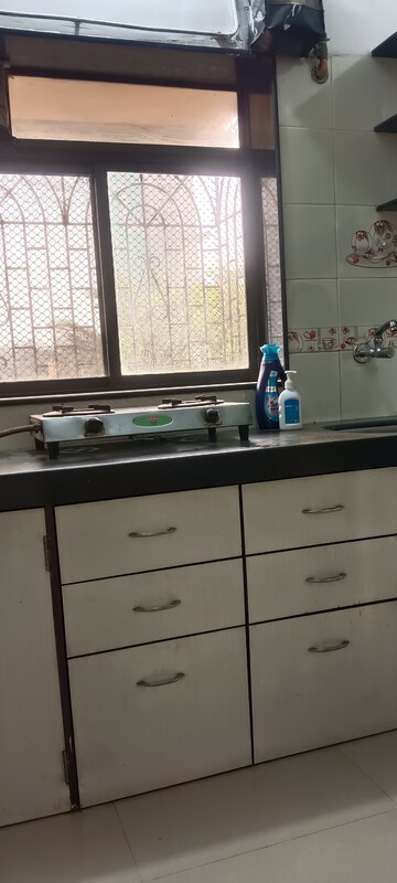 Kitchen in 1 RK Apartment at Navbharat Sahyog CHS, Goregaon East – for Rent