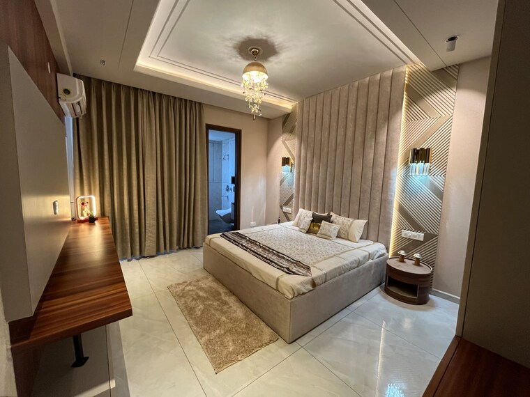 Living Room, crd-golden-castle 3 Bedroom 1800 Sq.Ft. Builder Floor In Patiala Road Zirakpur 8442490