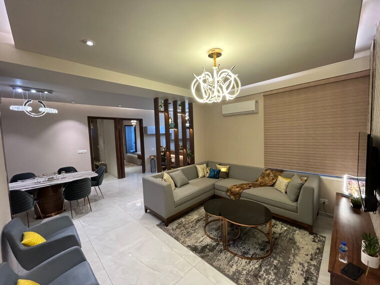 Living Room, crd-golden-castle 3 Bedroom 1800 Sq.Ft. Builder Floor In Patiala Road Zirakpur 8442490