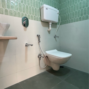 Bathroom in 1 BHK Apartment at Shantee Flamingo Residency, Gokul Aagan – for Sale