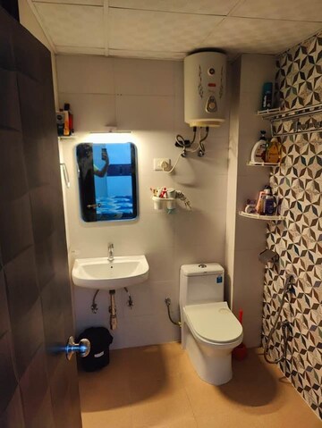Bathroom in 3 BHK Builder Floor at Bharat Residency Gurgaon, Sector 15 – for Rent