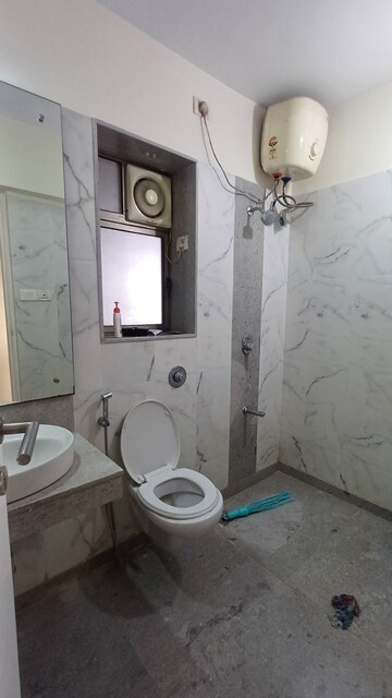 Bathroom in 3 BHK Apartment at Siddhachal Phase 8 Building No. 4 Chs Ltd, Manpada – for Rent