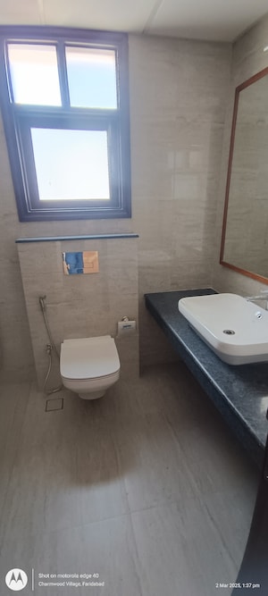 Bathroom in 4 BHK Apartment at Eros Edenwood Towers, Lakkarpur – for Sale