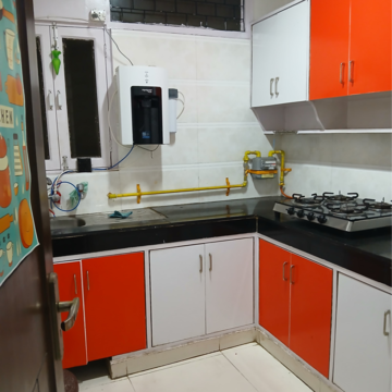 Kitchen in 1 RK Builder Floor at Kalkaji – for Rent