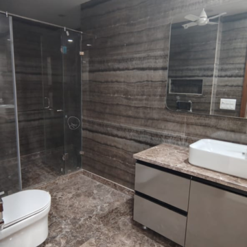 Bathroom in 4 BHK Builder Floor at Boutique Residential Apartments G-88, Saket – for Sale