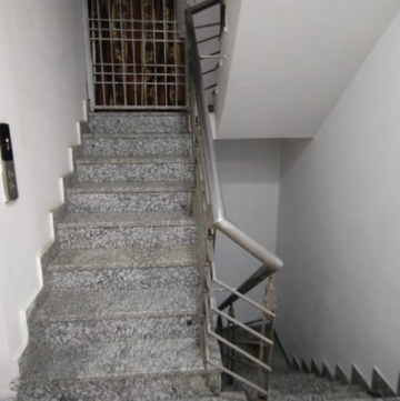 Staircase in 3.5 BHK Builder Floor at Shivalik Colony – for Rent