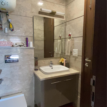 Attached Bathroom in 4 BHK Builder Floor at Greater Kailash ii – for Rent