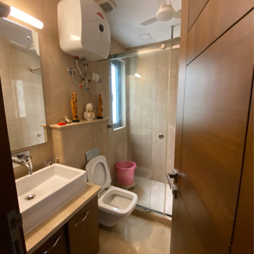 Bathroom in 4 BHK Builder Floor at Greater Kailash ii – for Rent