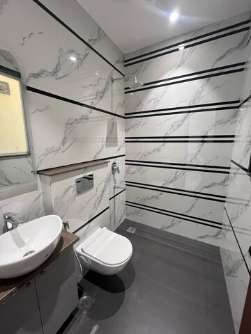 Bathroom in 1 BHK Builder Floor at Ansal Sushant Lok I, Sector 43 – for Rent