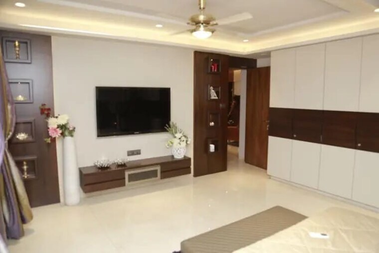 Living Room, vtp-urban-space 4 Bedroom 4000 Sq.Ft. Penthouse In Nibm Road Pune 8443023