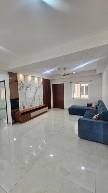 Living Room in 3 BHK Apartment at Poulomi Avante, Kokapet – for Rent