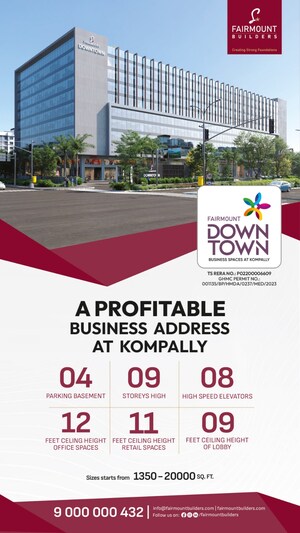 Floor Plan in  Office Space at Fairmount Downtown, Kompally – for Sale