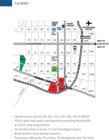  Plot – Map Location View at Sector 105 - for Sale