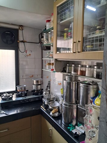 Kitchen in 1 RK Apartment at Gundecha Orchid Tower, Kandivali East – for Rent