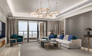 Living Room in 3 BHK Apartment at Lodha Mahalaxmi Bellevue, Mahalaxmi – for Sale