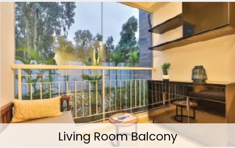 Balcony, provident-capella 1 Bedroom 568 Sq.Ft. Apartment In Whitefield Bangalore 8443773