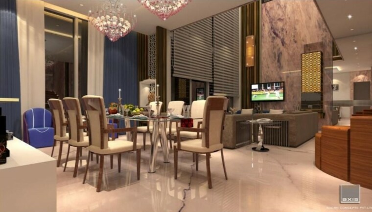 Living Room, oberoi-exquisite-goregaon 4 Bedroom 2600 Sq.Ft. Apartment In Goregaon East Mumbai 8444018
