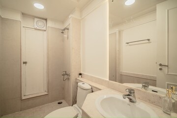 Bathroom in 3 BHK Apartment at Ekta Eudora, Khar West – for Sale