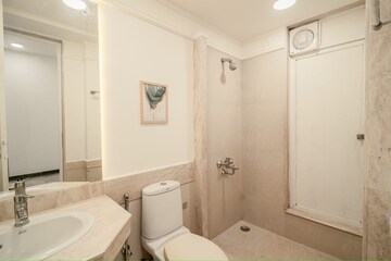 Bathroom in 3 BHK Apartment at Ekta Eudora, Khar West – for Sale