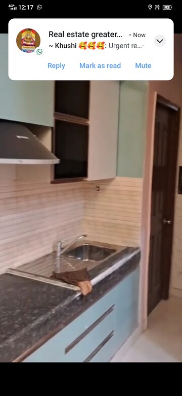 Kitchen in 1 BHK Apartment at Radhey Krishna Casa Green I, Sector 16 Greater Noida – for Rent