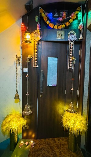 Building Lobby in 3 BHK Penthouse at Simran Society, Naupada – for Sale