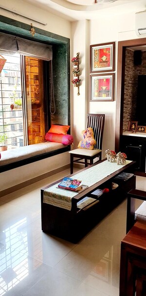 Living Room in 3 BHK Penthouse at Simran Society, Naupada – for Sale