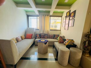 Living Room in 3 BHK Penthouse at Simran Society, Naupada – for Sale