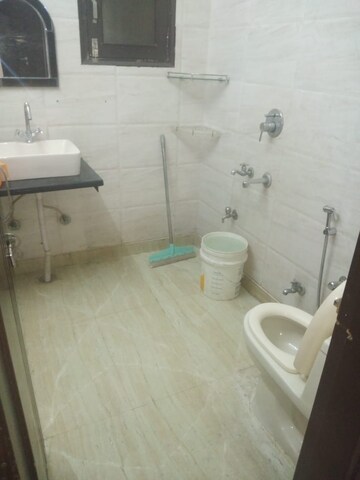 Bathroom in 2 BHK Builder Floor at Paschim Vihar – for Rent