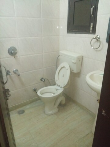 Bathroom in 2 BHK Builder Floor at Paschim Vihar – for Rent