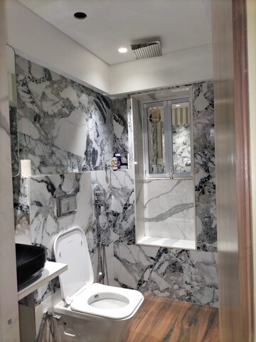 Bathroom in 2 BHK Apartment at Swaraj Kalash, Chembur – for Rent